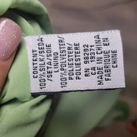 Tibi New York Silk Dress Size 8 Green - Picture 13 of 14